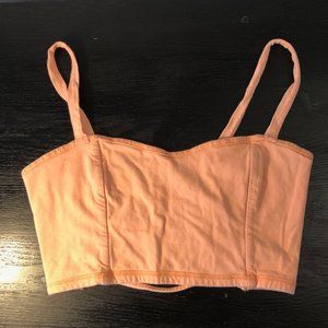 GARAGE Bustier Open-back Cropped Tank